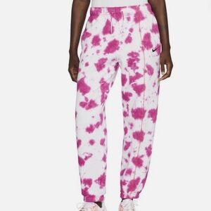 Nike Sportswear Pink Tie Dye Sweatpants- XS